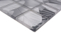 Preview: Mosaique carree Mosaique de verre Rain Forest grey translucide aspect floral gris brillant