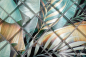 Preview: Mosaique Carre Mosaique de verre Rain Forest mix green brown translucide aspect floral vertn brun brillant
