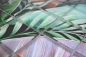 Preview: Mosaique carree Mosaique de verre Rain Forest mix green purple translucide aspect floral vertbrillant