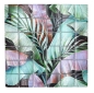 Preview: Mosaique carree Mosaique de verre Rain Forest mix green purple translucide aspect floral vertbrillant