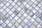 Mobile Preview: Mosaikfliese Glasmosaik Kombi Retro wood graublau light - 78-W39