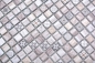 Preview: Mosaik Quadrat Glasmosaik Retro wood brown light Transluzent Holzoptik hellbraun matt