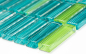 Preview: Bordo in mosaico di vetro ore Kiwi Green Bars Style - 77-0508_b - Kopie