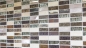 Preview: Mosaique rectangle Mosaique de verre Artificial Stein Alu EP mix beige marron Mix Translucide Composite aluminium aspect croise argent noir mat