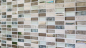 Preview: Mosaique rectangle mosaique de verre pierre mix brun clair mix translucide aspect croise argent gris brillant