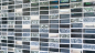 Preview: Mosaique rectangle mosaique de verre pierre mix noir mix translucide aspect croise argent gris brillant