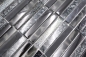 Preview: Batonnets de mosaique Mosaique de verre Night black translucide aspect croise noir brillant