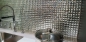 Preview: Mosaique Carre Mosaique de verre scintillant blanc translucide aspect diamant cristal brillant