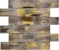 Preview: Mosaique de verre brun avec or brillant mur cuisine salle de bain douche - 88-SW01
