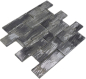 Preview: Mosaique de verre noir avec argent brillant mur cuisine salle de bain douche - 88-SW02