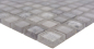 Preview: Mosaico Mosaico de vidrio cuadrado Wildlife blanco Translucido Wildlife look blanco brillante