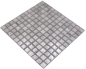Preview: Mosaico Mosaico de vidrio cuadrado Wildlife blanco Translucido Wildlife look blanco brillante
