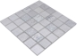 Preview: Mosaico Mosaico de vidrio cuadrado Wildlife blanco Translucido Wildlife look blanco brillante