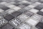 Preview: Mosaico Mosaico de vidrio cuadrado Wildlife negro Translucido Wildlife look negro brillante