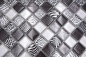 Preview: Mosaico Mosaico de vidrio cuadrado Wildlife negro Translucido Wildlife look negro brillante