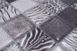 Preview: Glasmosaik Mosaikfliese ZEBRA Weiß Grau Anthrazit Fliesenspiegel Wand Bad - 78-W28