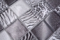 Preview: Mosaico Mosaico de vidrio cuadrado Wildlife negro Translucido Wildlife look negro brillante