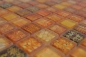 Preview: Glasmosaik Mosaikfliese orange glänzend Snake Wand Küche Bad Dusche - 68-WL44