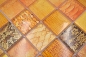 Preview: Mosaique Carre Mosaique de verre Wildlife orange translucide aspect vie sauvage brillant