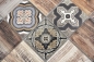 Preview: Mosaique imitation bois translucide Crystal brun brillant - 10 feuilles de mosaique