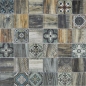 Preview: Carreau mosaique Patchwork Beachhouse imitation bois RETRO Vintage bleu vert mur cuisine carrelage salle de bain 160-w500