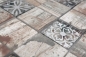 Preview: Mosaik Quadrat Glasmosaik mix lightbeige beige Transluzent hellbeige matt