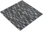 Preview: Batonnets de mosaique de verre pierre mix gris mat noir mix translucide aspect croise brillant