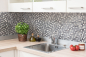 Preview: Mosaique carre Mosaique de verre pierre mix blanc argent noir structure mix translucide aspect relief brillant