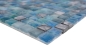 Preview: Glasmosaik Naturstein Mosaikfliese Rustikal grünblau Cream 92-XCR1501