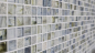 Preview: Mosaique Carre Mosaique de verre Pierre mix Cream gris clair Mix translucide aspect strie brillant