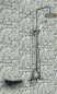 Preview: Mosaique Carre Mosaique de verre Pierre mix Cream gris clair Mix translucide aspect strie brillant