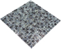 Preview: Mosaique Carre Mosaique de verre Pierre mix noir Mix translucide brillant