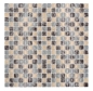 Preview: Mosaique Carre Mosaique de verre mix blue beige brown Translucide bleu marron brillant