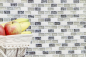 Preview: Mosaique Brick Mosaique de verre Pierre mix gris-vert Mix translucide aspect maconnerie brillant