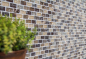 Preview: Mosaique Brick Mosaique de verre Pierre mix emperador fonce Mix translucide aspect maconnerie beige fonce brillant