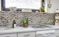 Preview: Batonnets de mosaique de verre pierre mix emperador fonce mix translucide aspect croise beige fonce brillant