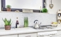 Preview: Mosaique de verre Baguettes de pierre naturelle Carreaux de mosaique blanc clair aspect carrara Carreaux de mur cuisine Carreaux de salle de bain WC - 87-V1311