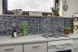 Preview: Mosaique composite Mosaique de verre Pierre mix noir Mix translucide Aspect de raccord de mur brillant