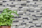 Preview: Mosaique composite Mosaique de verre Pierre mix gris-gris Mix translucide aspect maconnerie brillant