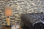 Preview: Mosaique de verre en batonnets de pierre naturelle Carreau de mosaique brun fonce beige creme Carreau de mur de cuisine Salle de bain WC - 87-V1355