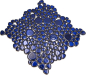 Preview: Mosaique de galets Drops bleu cobalt brillant Pierres Ceramiques Pierres de mosaique Sol de douche Paroi de douche 12-0405