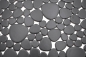 Mobile Preview: Kieselmosaik Drops schwarz matt Keramiksteine Mosaiksteine Duschboden Duschwand - 12-0311