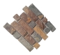 Preview: Mosaik Brick multi color Schiefer Mauerverbandoptik mehrfarben matt