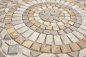 Preview: Rossone Dekor 61x61x1 Mercury noce, gold, chiaro Rosone Travertin mix beige braun gold matt