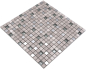 Preview: Mosaico di vetro pietra naturale acciaio inox rustico grigio-bianco crema effetto legno 92-2002 - Kopie