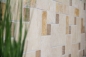 Preview: Mosaik Mini Pattern mix Travertin Kombinationsoptik beige braun matt