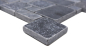 Preview: Mosaïque Mini Motif Marbre Antique Nero, aspect combiné, noir mat