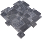 Preview: Mosaico combinado look marmol negro mate - 10 hojas de mosaico