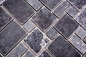 Preview: Mosaico combinado look marmol negro mate - 10 hojas de mosaico