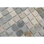 Preview: Quarzit Mosaik Naturstein Wandmosaik Bodenmosaik beige grau 36-0206